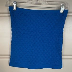 Free People Royal Blue Spandex Bandeau Top - Sz M/L